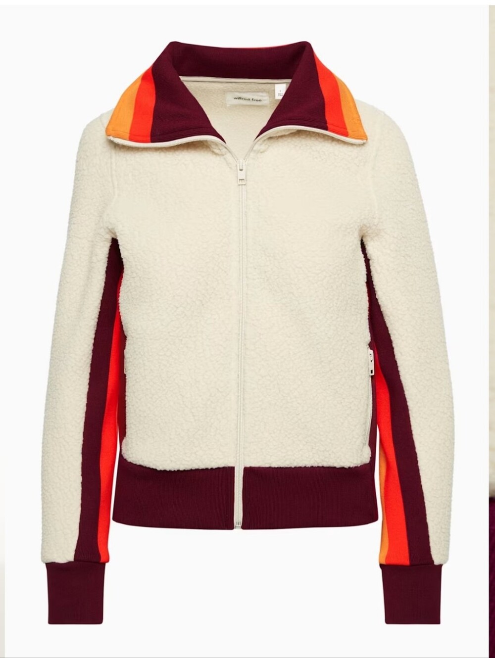 Aritzia Wilfred Free Smokey Zip-Up Fleece Size Small